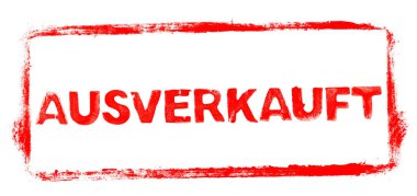 Tükenmiş Sancak: Almanca şablon yazılı kırmızı kauçuk çerçeve