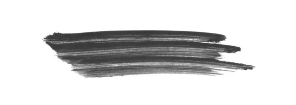 Black Smear Hand Painted Paintbrush Stroke — Stock Photo, Image