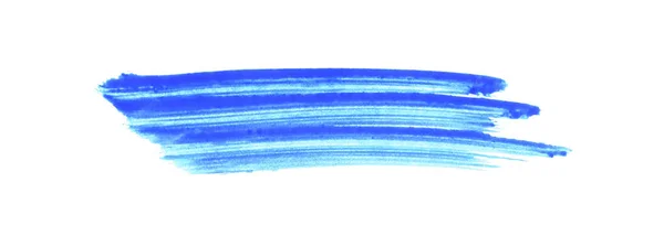 Синій Мазок Ручного Фарбування Пензля — стокове фото