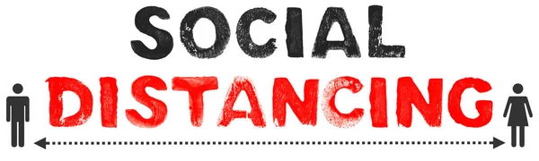 Distanciation Sociale Arrêtez Vos Contacts Sociaux — Photo