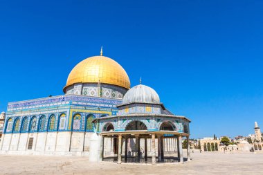 Temple mount Kudüs - İsrail üzerinde kaya kubbe