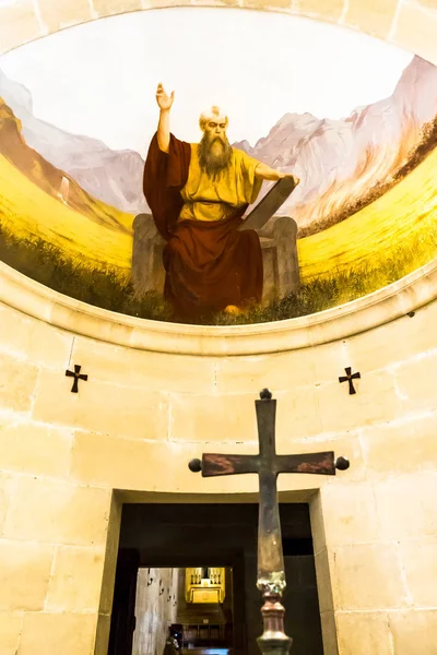Церковь Преображения Господня на горе Фавор. Галилее, Израиль . — стоковое фото