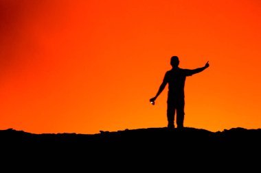 Haldeki volkan Danakil depresyon Etiyopya