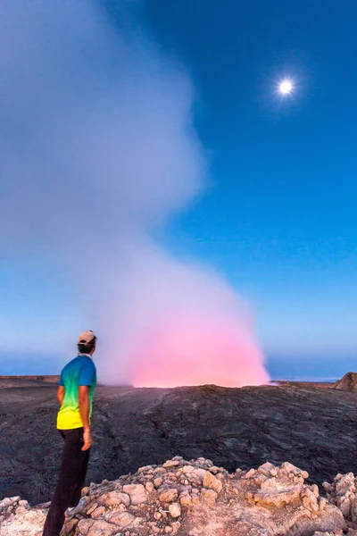 Erta エール火山ダナキルうつ病エチオピア噴火 — ストック写真