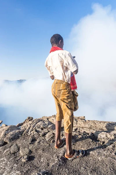 Askoma Etiopia 2017 Ekspedycja Wulkanu Erta Ale Depresja Danakil — Zdjęcie stockowe