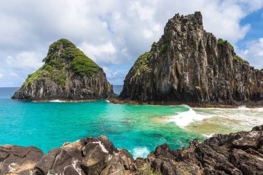 Fernando de Noronha, Brazil. Baia dos Porcos beach in this Brazi