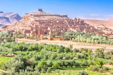 Görünüm AIT Benhaddou Kasbah, AIT Ben Haddou, Ouarzazate, Fas