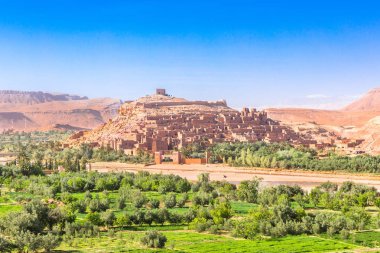 Görünüm AIT Benhaddou Kasbah, AIT Ben Haddou, Ouarzazate, Fas