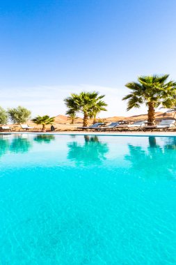 Fas 'taki Sahra Çölü' nde Merzouga.