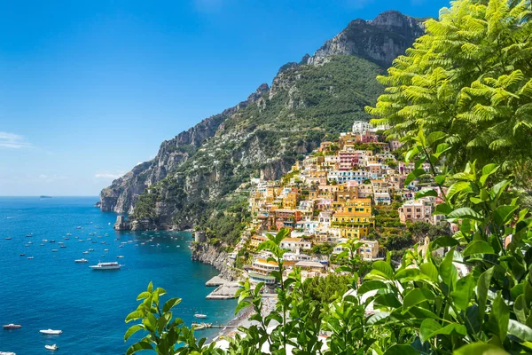 Pobřeží Amalfi Středozemní Moře Itálie — Stock fotografie