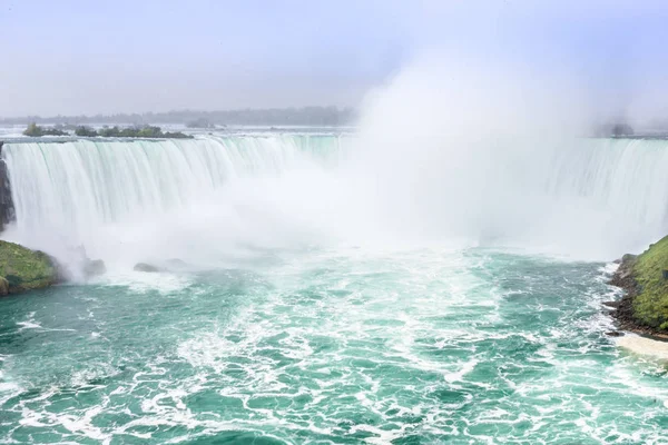 Niagara Amerika Birleşik Devletleri ve Kanada arasında düşer..