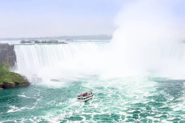 Niagara Amerika Birleşik Devletleri ve Kanada arasında düşer..