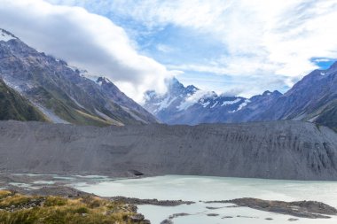 Aoraki Mount Cook Milli Parkı, Yeni Zelanda, Oceania.