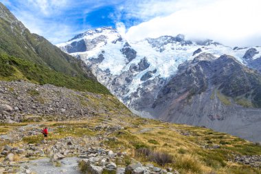 Aoraki Mount Cook Milli Parkı, Yeni Zelanda, Oceania.