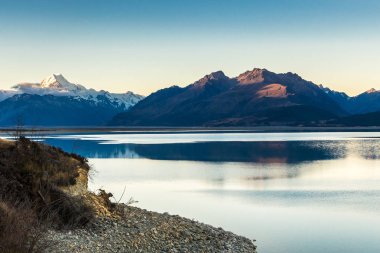 Aoraki Mount Cook Milli Parkı, Yeni Zelanda, Oceania.