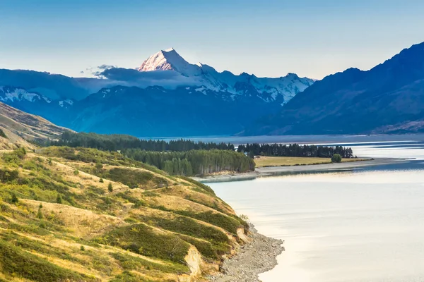 Aoraki Mount Cook Milli Parkı Yeni Zelanda Oceania — Stok fotoğraf