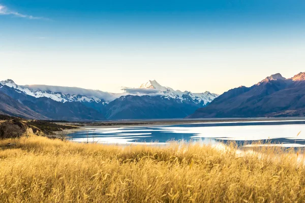 Aoraki Mount Cook Milli Parkı Yeni Zelanda Oceania — Stok fotoğraf