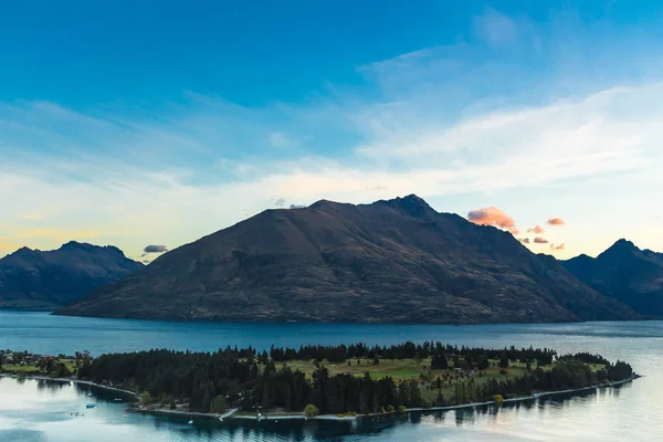 Квінстаун Новій Зеландії Місто Пригод Природи — стокове фото