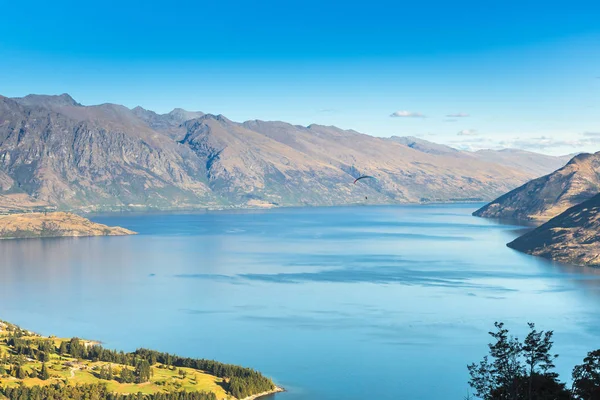 Квінстаун Новій Зеландії Місто Пригод Природи — стокове фото