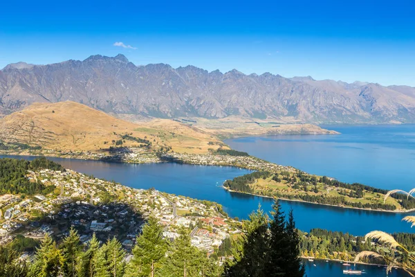 Queenstown Nueva Zelanda Ciudad Aventura Naturaleza — Foto de Stock