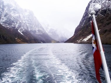 Bergen Norveç'te. Avrupa'da inanılmaz fiyortlar.
