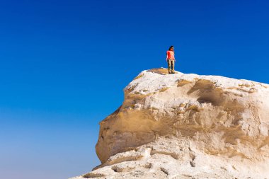 Mısır Sahrası 'ndaki Farafra' daki Beyaz Çöl.