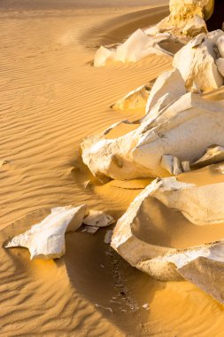 White Desert at Farafra in the Sahara of Egypt. Africa. clipart