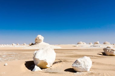 Mısır Sahrası 'ndaki Farafra' daki Beyaz Çöl..