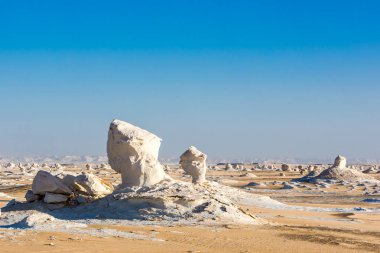 Mısır Sahrası 'ndaki Farafra' daki Beyaz Çöl..