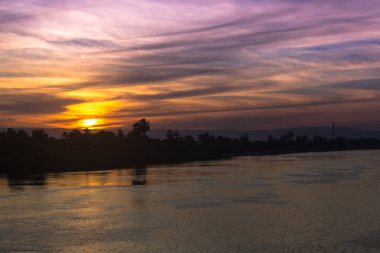 Mısır 'da Nil Nehri.   