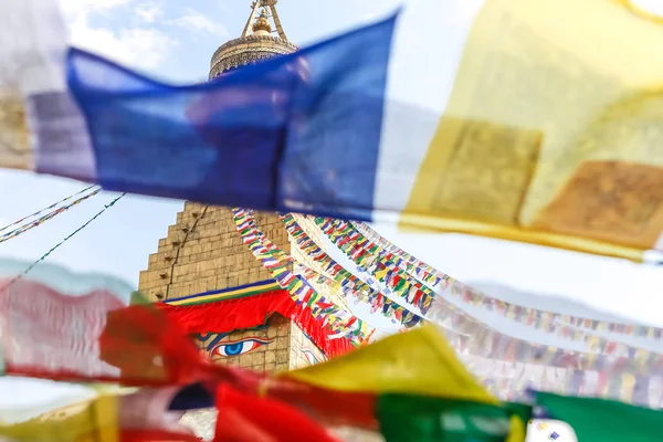 Boudhanath Stupa a Kathmandu, Nepal — Foto Stock