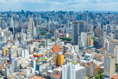 Sao Paulo, Brezilya. Havadan görünümü.
