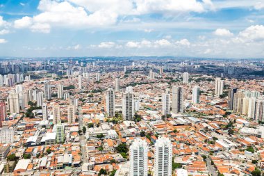 Sao Paulo, Brezilya. Havadan görünümü.