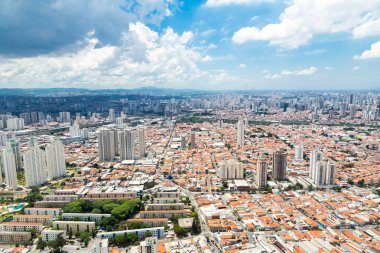 Sao Paulo, Brezilya. Havadan görünümü.