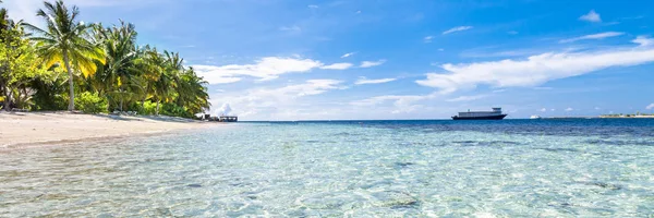 Maldivas, um verdadeiro paraíso no Oceano Índico . — Fotografia de Stock