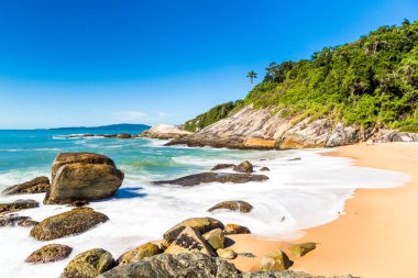 Beach in Balneario Camboriu, Santa Catarina, Brazil. Estaleirinh