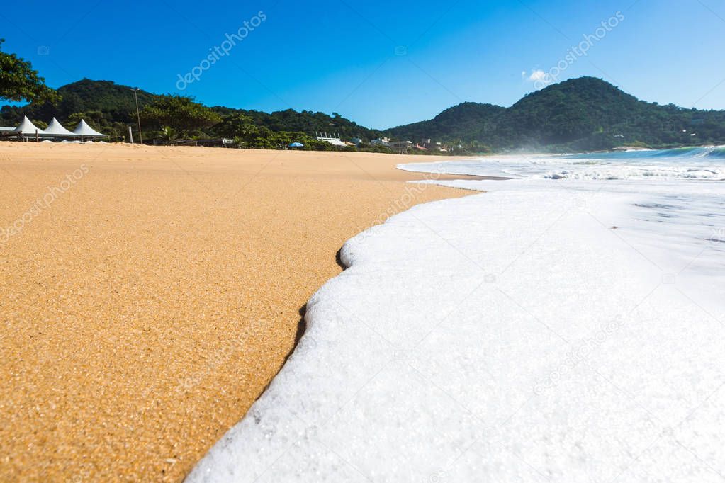 Beach in Balneario Camboriu, Santa Catarina, Brazil. Estaleirinh