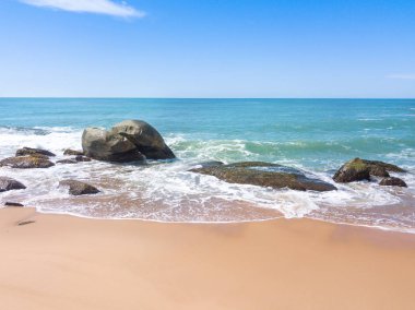 Beach in Balneario Camboriu, Santa Catarina, Brazil. Estaleirinh
