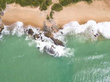 Beach in Balneario Camboriu, Santa Catarina, Brazil. Estaleirinh