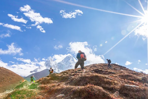 Ama Dablam Mountain. Trekking Everest Base Camp. Nepal.