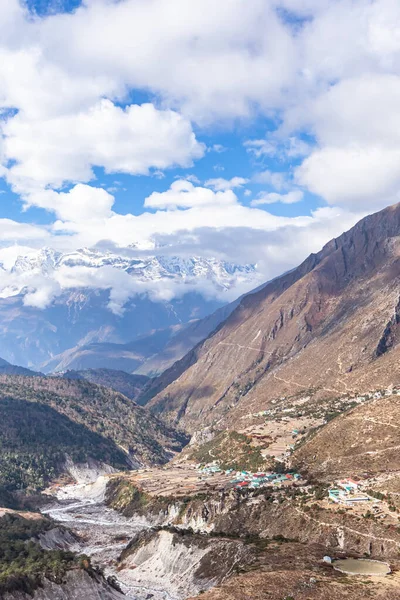 Гора Ама Даблам. Базовий табір Еверест. Непал. — стокове фото
