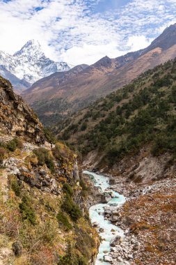 Everest Ana Kampı 'na gidiyorum. Nepal.