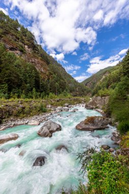 Everest, asma köprü Everest Ana Kamp Trek, Himala