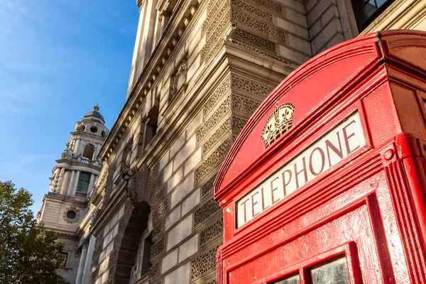 Cabina Roja Londres Reino Unido Europa Imagen de stock