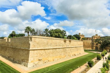 Ana kapı, Malta Adası 'ndaki ortaçağ şehri Mdina..