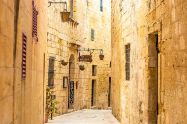 Malta, Mdina katedralinin eski kalesi. Avrupa.