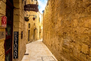 Malta, Mdina katedralinin eski kalesi. Avrupa.