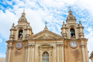 Malta, Mdina katedralinin eski kalesi. Avrupa.