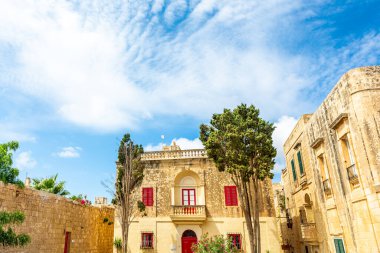 Malta, Mdina katedralinin eski kalesi. Avrupa.