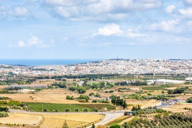 Medine 'den Malta şehri manzarası.